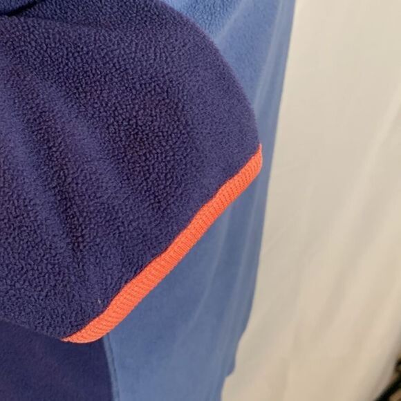 Columbia Blue Fuzzy Fleece Half-Zip Sweater - Picture 8 of 10